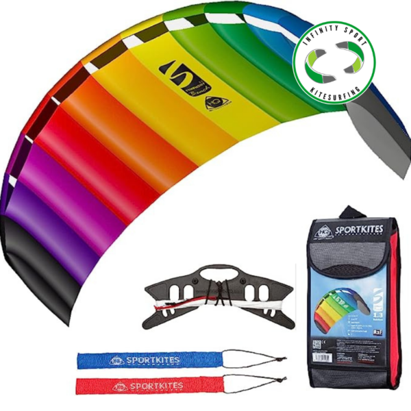 HQ Symphony Beach III 1.8 Stunt Kite, Dual Line Foil Sport Kite