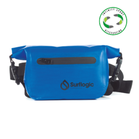 Navy waterproof waist pack with 2L capacity for storage