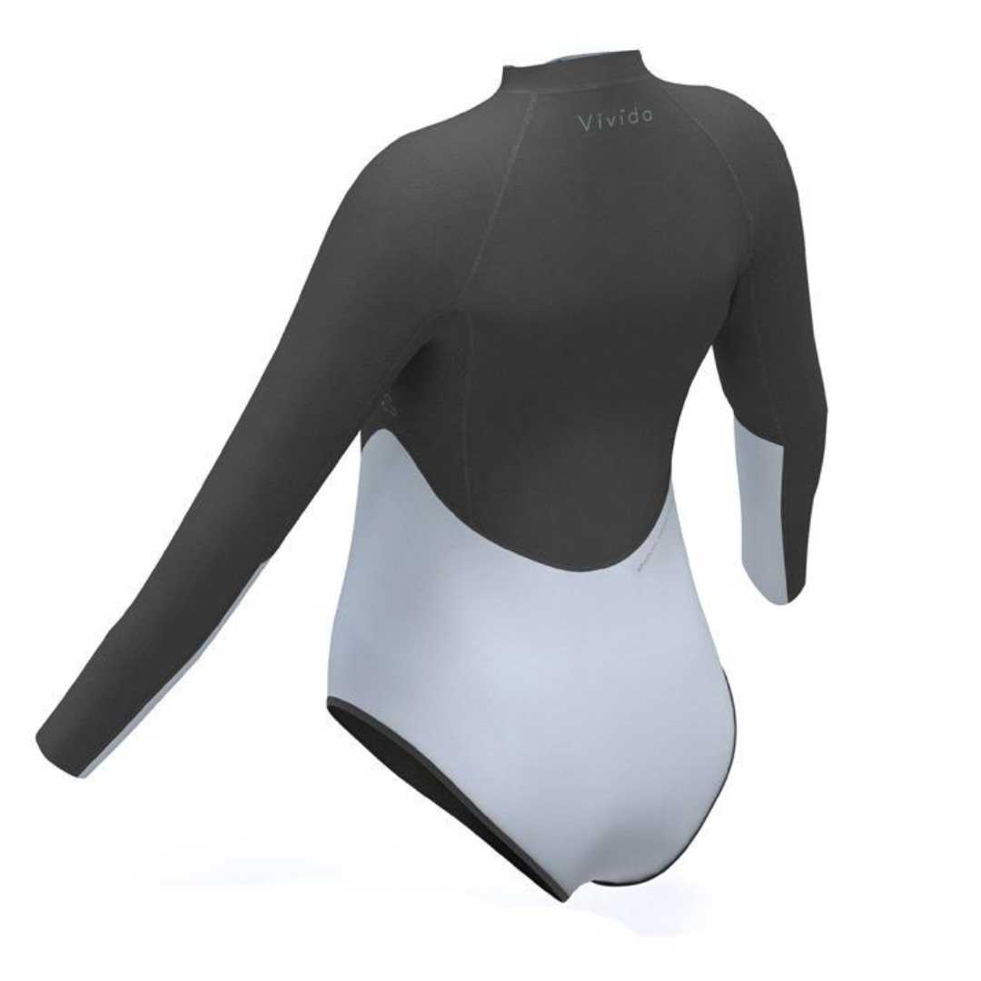 Vivida Linda Reversible Wetsuit - Graphite / Map of Dreams - The reversible shortie for swimming and surfing